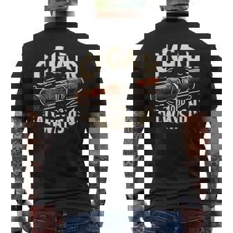 Cigar Mood Always On Cigar ファニーグラフィックtシャツ メンズTシャツ バックプリント - Kawaiitshirt