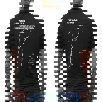 Circuit Famous Profile Monza Track Racing Fan Car Racing T-shirt da uomo con stampa posteriore - Novitaregali
