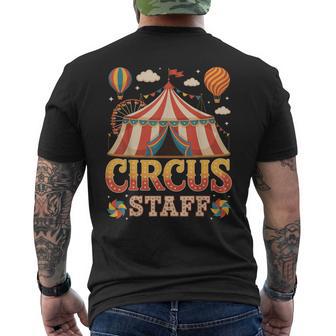 Circus Staff Event Costume Carnival Staff Crew Tent Party Men's T-shirt Back Print - Thegiftio UK