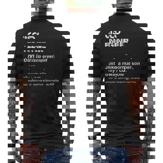 Cisco エンジニアギフト メンズTシャツ バックプリント - Kawaiitshirt