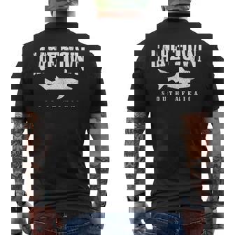 Ciudad Del Caboudáfrica Gran Tiburón Blanco Jaula Buceo In Mangas Camiseta Hombre Estampado Espalda - Regaloses