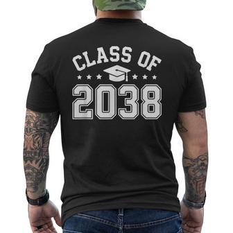 Class Of 2038 Grow With Me First Day Of School Kindergarten Men's T-shirt Back Print - Thegiftio UK