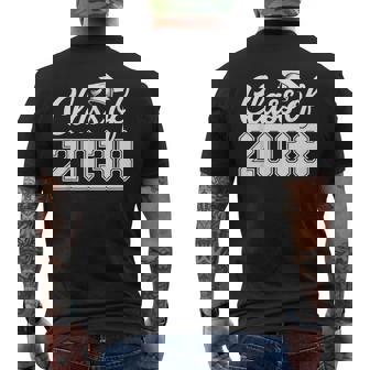 Class Of 2038 Grow With Me Kindergarten To Graduation Men's T-shirt Back Print - Monsterry