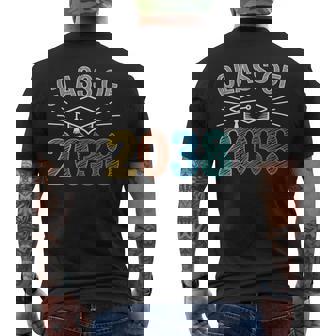 Class Of 2038 Grow With Me Kindergarten First Day Of School Men's T-shirt Back Print | Mazezy