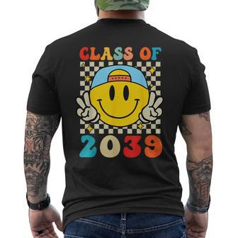 Class Of 2039 Grow With Me First Day Of School Graduation Men's T-shirt Back Print - Thegiftio UK