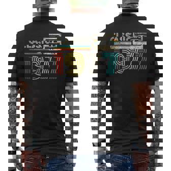 Classic 1977 Retro Birthday Idea 1977 Cassette Tapeintage メンズTシャツ バックプリント - Kawaiitshirt