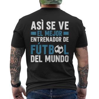 Coach El Mejor Entrenador De Fútbol Del Mundo Camiseta Hombre Estampado Espalda - Regaloses