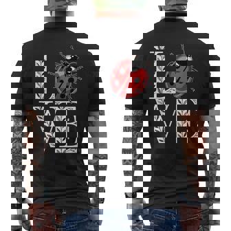 Coccinelle Fleur Coeur Amour Paix Coccinelle Coccinelle T-shirt imprimé au dos - Cadeauxyz