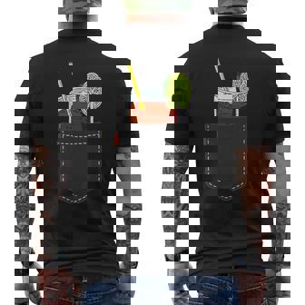 Cocktail À Emporter Dans La Poche Poitrine Cuba Libre T-shirt imprimé au dos - Cadeauxyz