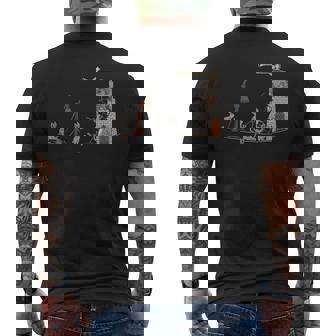 Conejos Atacando Castillo Marginalia Medieval Margiknights Camiseta Hombre Estampado Espalda - Regaloses
