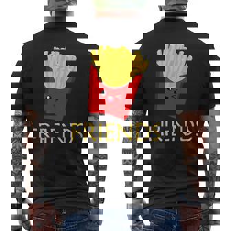 Conjunto A Juego Camisa De Hamburguesas Y Papas Fritas Camisa De Mejores Amigos Camiseta Hombre Estampado Espalda - Regaloses