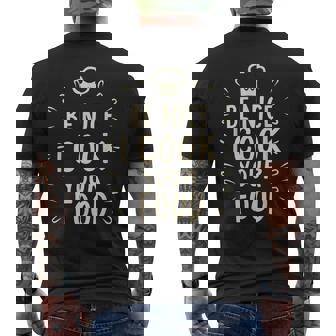 I Cook Your Food 料理 面白い クック シェフ 料理 メンズTシャツ バックプリント - Kawaiitshirt