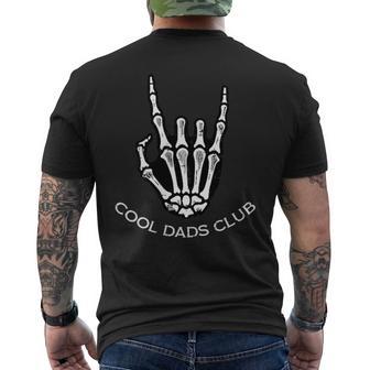 Cool Dads Club Skeleton Rock Pocket Fathers Day Rocker Hand Men's T-shirt Back Print - Thegiftio UK