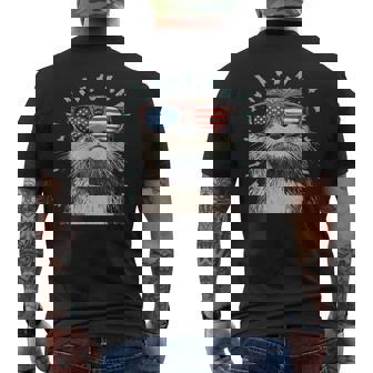 Cool Otter With Bold America Shades Men's T-shirt Back Print - Thegiftio UK