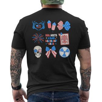 Coquette Bow 4Th Of July Radiology Department X-Ray Rad Tech Men's T-shirt Back Print - Thegiftio UK