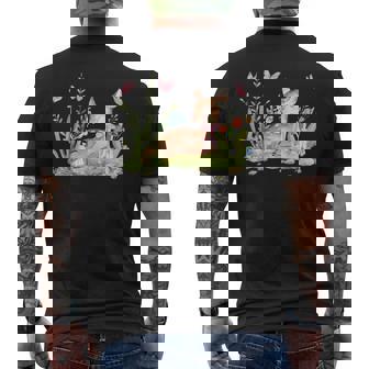 Coquette Bow Cerf Baby Cottage Core Y2kintage Esthétique T-shirt imprimé au dos - Cadeauxyz