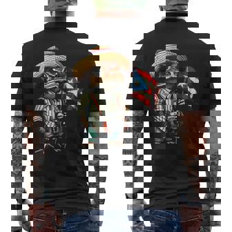 Coqui Frog Puerto Rico Puerto Rican Flag Taino Boricua Men's T-shirt Back Print | Mazezy