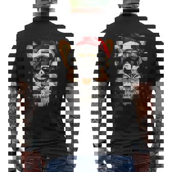 Corgi サンタハット 面白い かわいい 犬 ママ お父さん クリスマス メンズTシャツ バックプリント - Kawaiitshirt