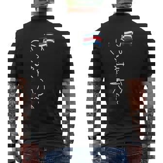 Costa Rica Flag Vacation Tropical Pura Vida Costa Rica Men's T-shirt Back Print - Thegiftio