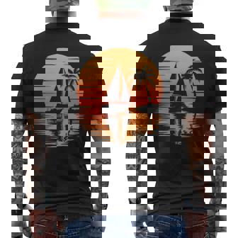 Coucher Deoleil Nautique Avecoilier Et Palmier T-shirt imprimé au dos - Cadeauxyz