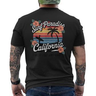 Coucher Deoleil Rétrour La Plage De Californiaurf Paradise T-shirt imprimé au dos - Cadeauxyz