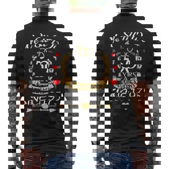 Couple 50Th Wedding Anniversary Still Do 50 Years Since 1975 Men's T-shirt Back Print - Thegiftio