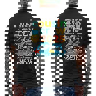 Cousin Crew 2025 Summer Vacation Beach Family Trip Matching Men's T-shirt Back Print - Thegiftio
