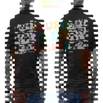 Cousin Crew Leader Retro Graphic – Fun Cousin Group Men's T-shirt Back Print - Thegiftio