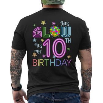 Lets Crazy It's My 10Th Birthday Glowing 80S 10 Year Old Men's T-shirt Back Print - Thegiftio UK