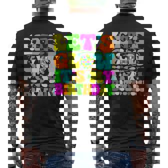 Lets Crazy It's My Birthday Party Glowing 80S Group Team Men's T-shirt Back Print - Thegiftio UK