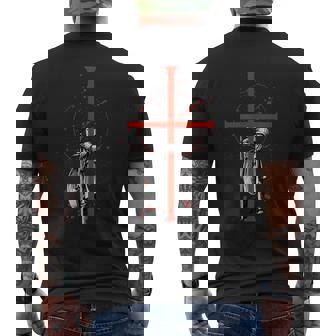 Croisé Chevalier Templier Cadeau Chevaliers Templiers Croix T-shirt imprimé au dos - Cadeauxyz
