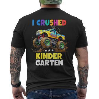 I Crushed Kindergarten Boys Graduation Men's T-shirt Back Print - Thegiftio UK