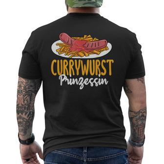 Currywurst Prinzessin T-Shirt mit Rückendruck - Geschenkecke