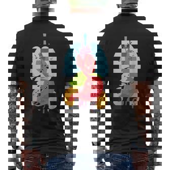 Cute Anatomy Internal Organs Body メンズTシャツ バックプリント - Kawaiitshirt