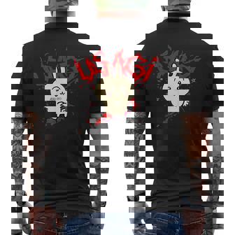 Cute Bunny Rabbit Eating Usagi Men's T-shirt Back Print | Mazezy