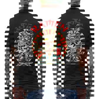 Cute Ramen Skater Kawaii Anime Skateboard Lover Ns Men's T-shirt Back Print | Mazezy