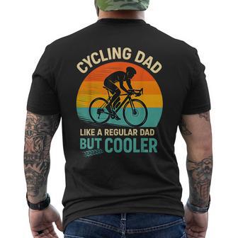Cycling Dad Bike Rider Dad Racing Cyclist Father's Day Men's T-shirt Back Print - Thegiftio UK