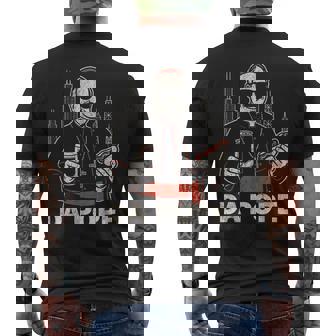 Da Pope From America Chicago Pope Leo Xiv Vintage Men's T-shirt Back Print | Mazezy