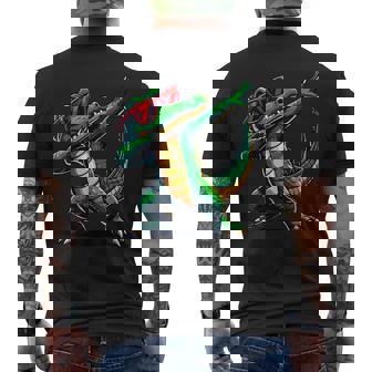 Dabbing Crocodile With Sunglasses Alligator Animal Men's T-shirt Back Print - Thegiftio UK