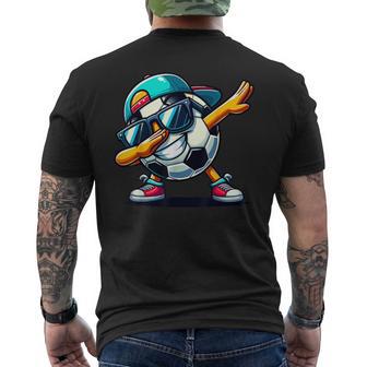 Dabbing Soccer Ball Player Men's T-shirt Back Print - Thegiftio UK