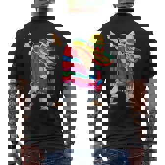 Dabbing メキシカン ポンチョ シンコ・デ・マヨ ボーイズ メンズ ソンブレロ ダブ メンズTシャツ バックプリント - Kawaiitshirt