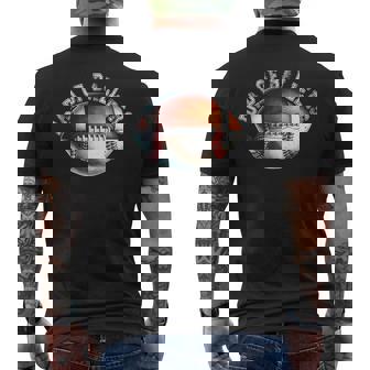 Dad Of Ballers Football Baseball Player Coach Father's Day Men's T-shirt Back Print - Monsterry