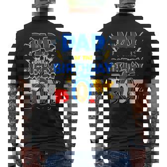 Dad Of The Birthday Boy Family Matching Party Video Game Men's T-shirt Back Print | Mazezy