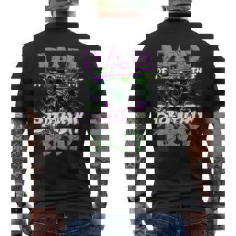 Dad Of The Birthday Monster Truck Family Matching Party Men's T-shirt Back Print - Thegiftio UK