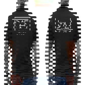 Dad Est 2026 Logo Father 2026 Loading New Dad 2026 Men's T-shirt Back Print - Monsterry
