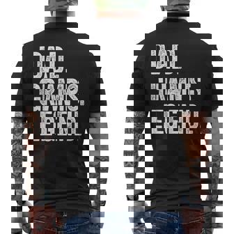 Dad Gramps Legend Vintage Distressed Bold Gramps Graphic Men's T-shirt Back Print | Mazezy