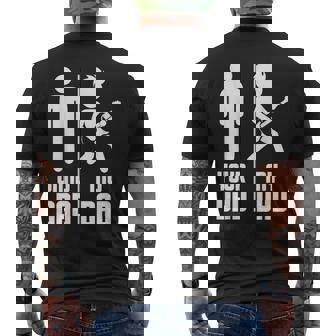 Your Dad My Dad Guitar T-shirt da uomo con stampa posteriore - Novitaregali