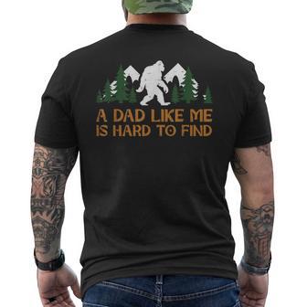 Dad Like Me Hard To Find Bigfoot Fathers Day Sasquatch Papa Men's T-shirt Back Print - Thegiftio UK
