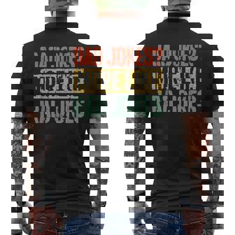 Dad Jokes More Like Rad Jokes Fathers Day Men's T-shirt Back Print - Monsterry