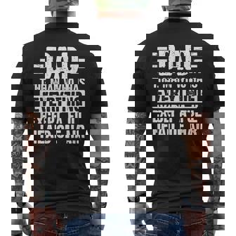 Dad The Man With Everything But A Full Head Of Hair Men's T-shirt Back Print | Mazezy